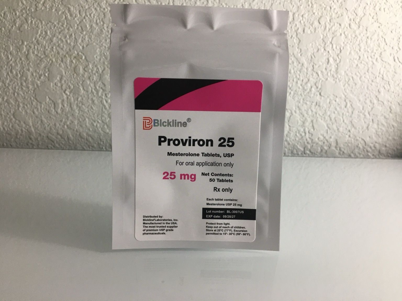 Proviron 25 mg 50 tablets Mesterolone 