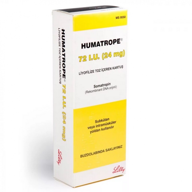 humatrope 72 iu 24 mg  (somatropin)