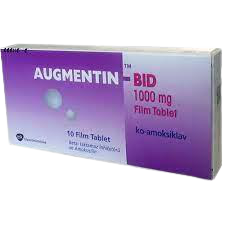 augmentin-bid 1000 mg 14 film tab(amoxyciline + clavulanic acid)