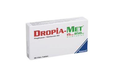 Dropia-Met 15/180 Mg 30 Tab