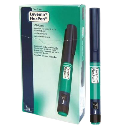 levemir flexpen 100iu/ml 5x3 ml