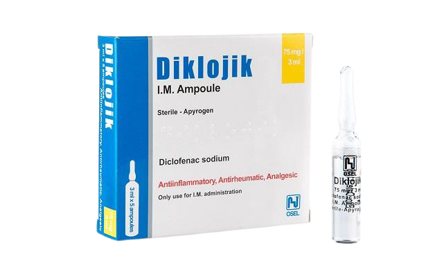 Diklojik 75Mg/3 Ml 4 Amp(Diclofenac Sodium)