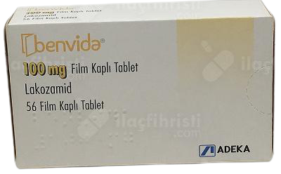 Benvida 100 Mg 56 Tablets(Lacozamid)