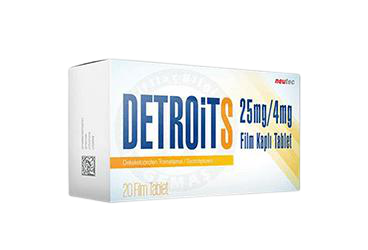 Detroits 25Mg/4Mg 20 Film Kaplı Tablet(THIOCOLSICOSIDE)