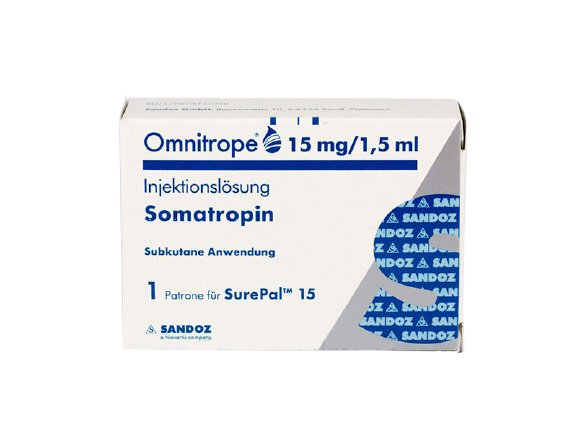 omnitrope 15 mg (45 iu) 1.5 ml (somatropin)