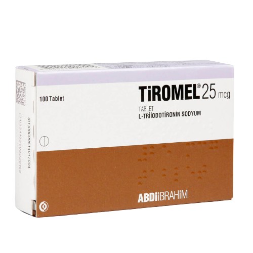 tiromel 25mcg 100tabs (liothyronine sodium)
