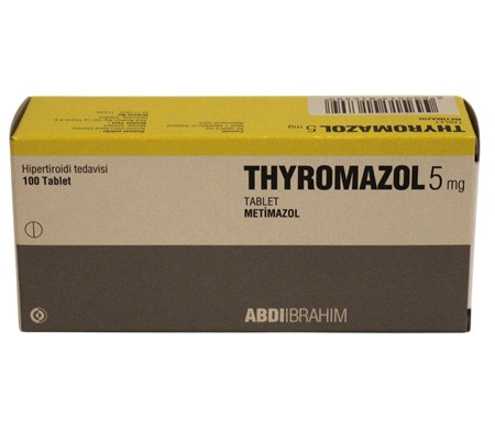 thyromazol 5 mg 100 tabs(methimazole)