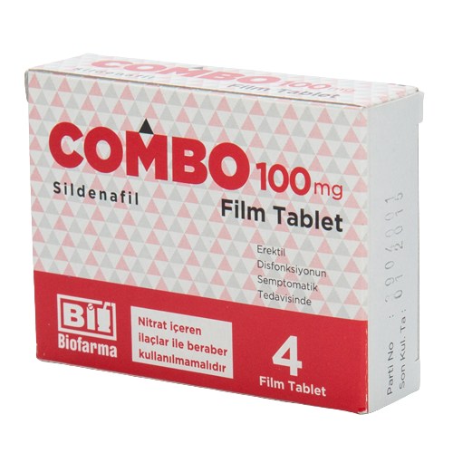 combo 100 mg 4 film tabs(sildenafil citrate)