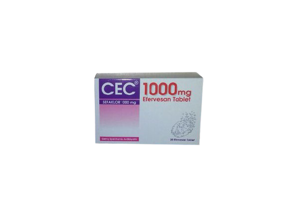 cec 1000 mg 20 efervesan tabs(cefaclor)