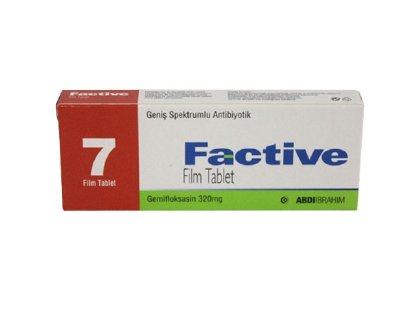 factive 320 mg 7 tabs(gemifloxasin)