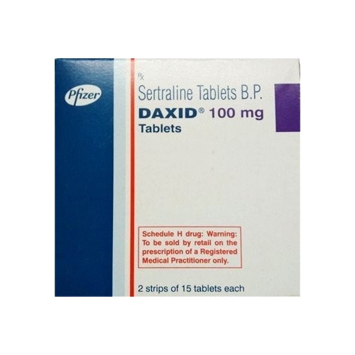 daxid 100 mg 28 tab (sertraline hydrochloride)