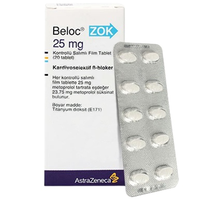 beloc zok 25 mg 20 tab (metoprolol)