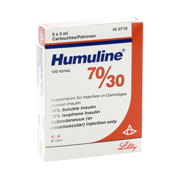 humulin M insulin 70/30 cartridge