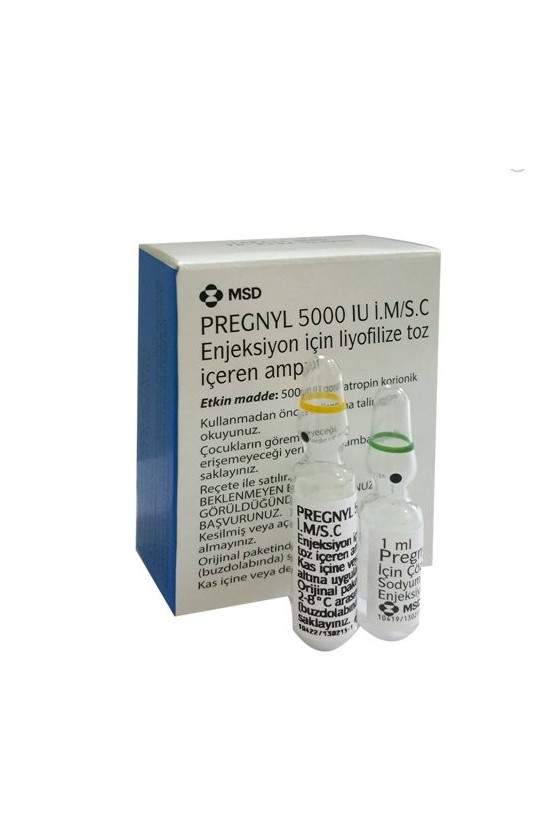 pregnyl 5000 iu  human chorionic gonadotropin