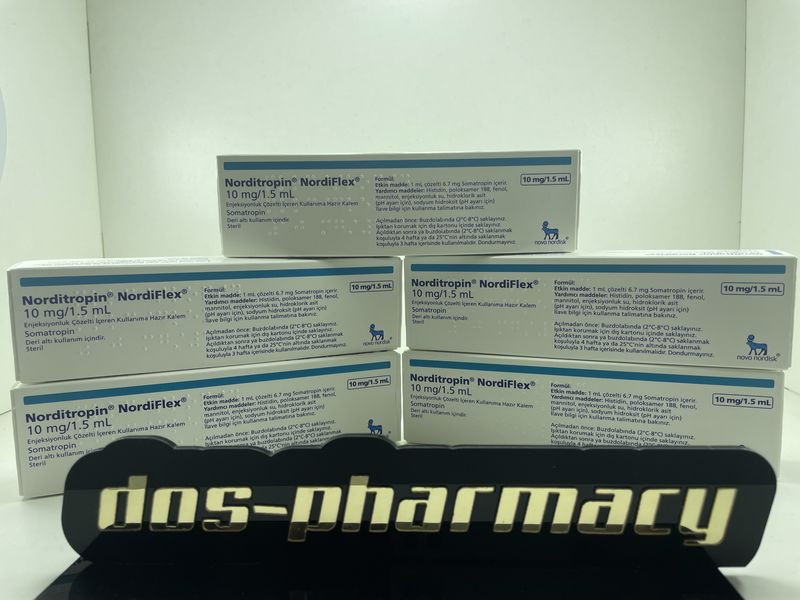 5 pen x norditropin nordiflex (30 iu, 10mg, novo nordisk) (somatropin)