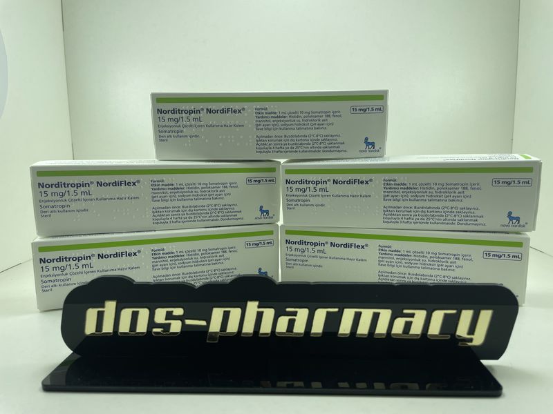 5 pen x norditropin nordiflex (45 iu, 15mg, novo nordisk)  (somatropin)