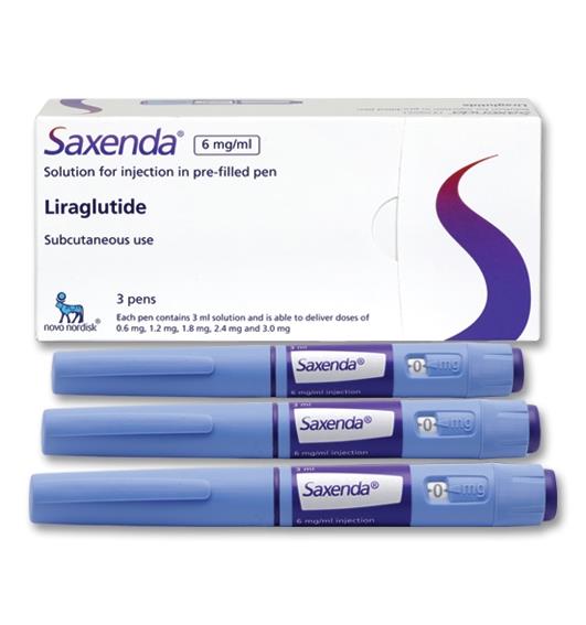 saxenda 6 mg/ml 3 pen(liraglutide)
