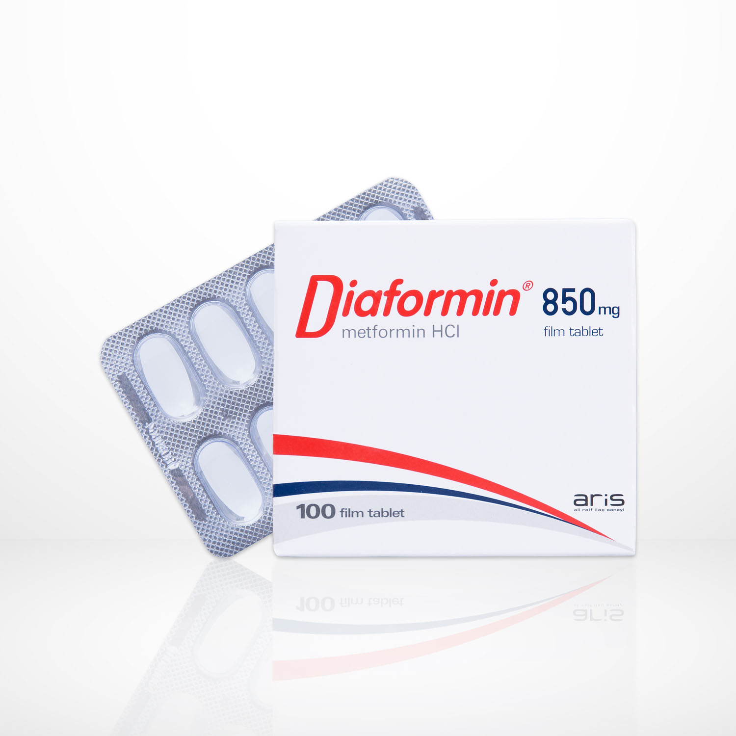 diaformin 850 mg 100 tab (metformin hydrochloride)