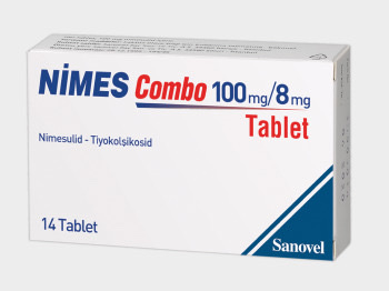 NIMES COMBO 100 mg/ 8 mg 14 tablets(Nimesulide + Thiocolcicoside)