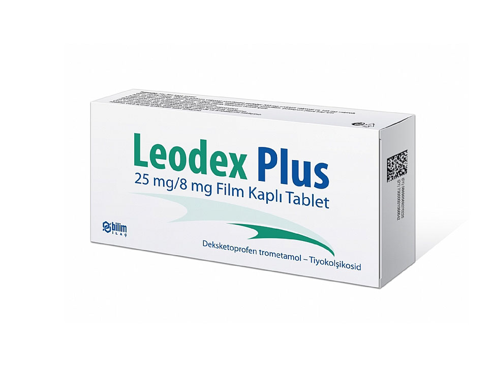 LEODEX PLUS 25 mg/8 mg 20 tablets (Dexketoprofen Trometamol + Thiocolcicoside)