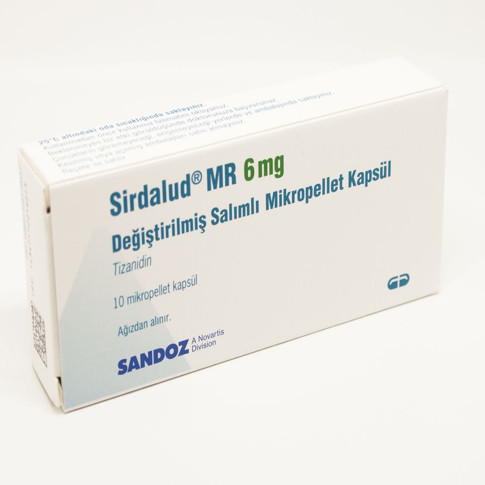 SIRDALUD MR 6 mg 10 tablets(Tizanidin)