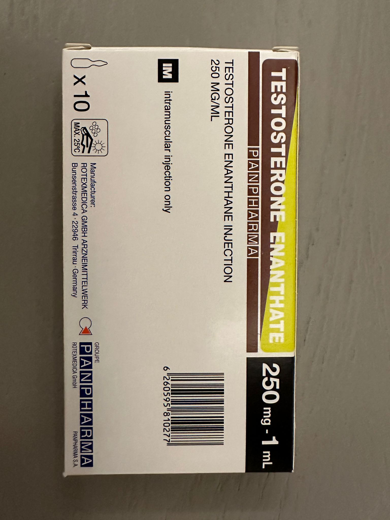 testosteron depot panpharma 250 mg 1 amp