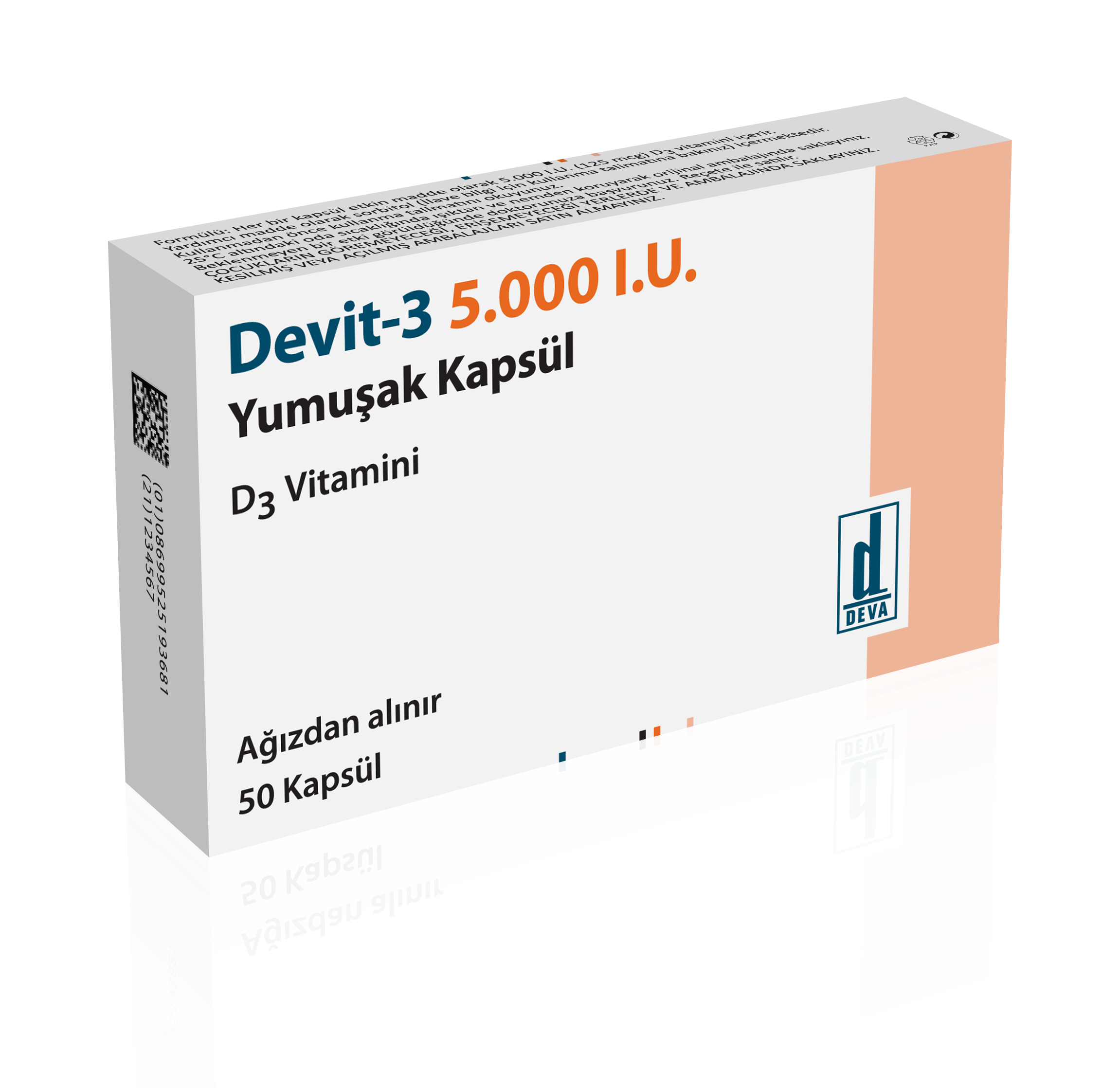 Devit 3 5000 iu 50 tablets